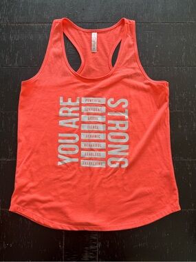 You Are Strong Motivational Racerback Tank